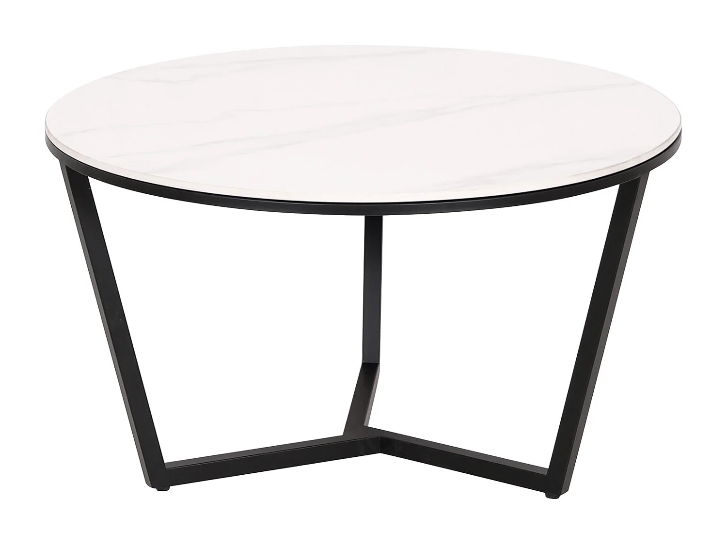 Table basse noir blanc modig m66 80x45x80 cm