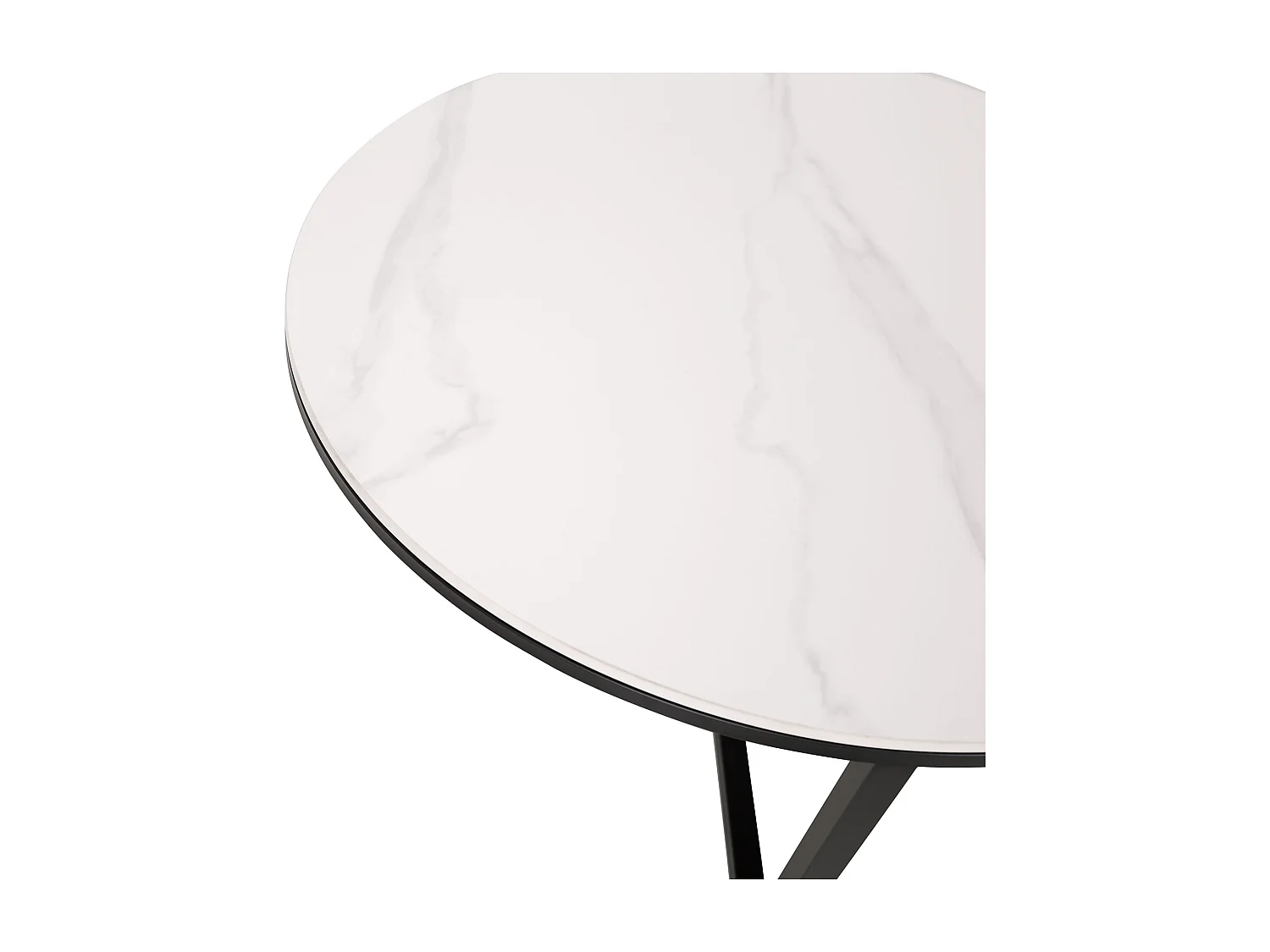 Table basse noir blanc modig m66 80x45x80 cm