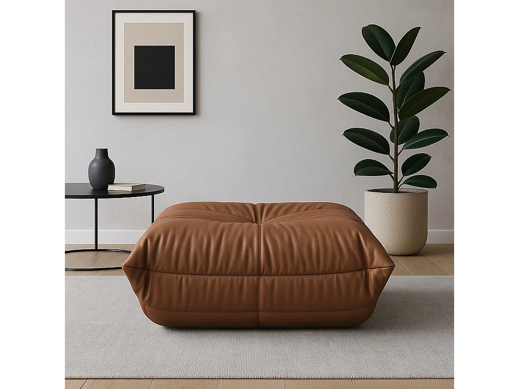 Repose-pieds 86x40x80 cm marron nua n22-21