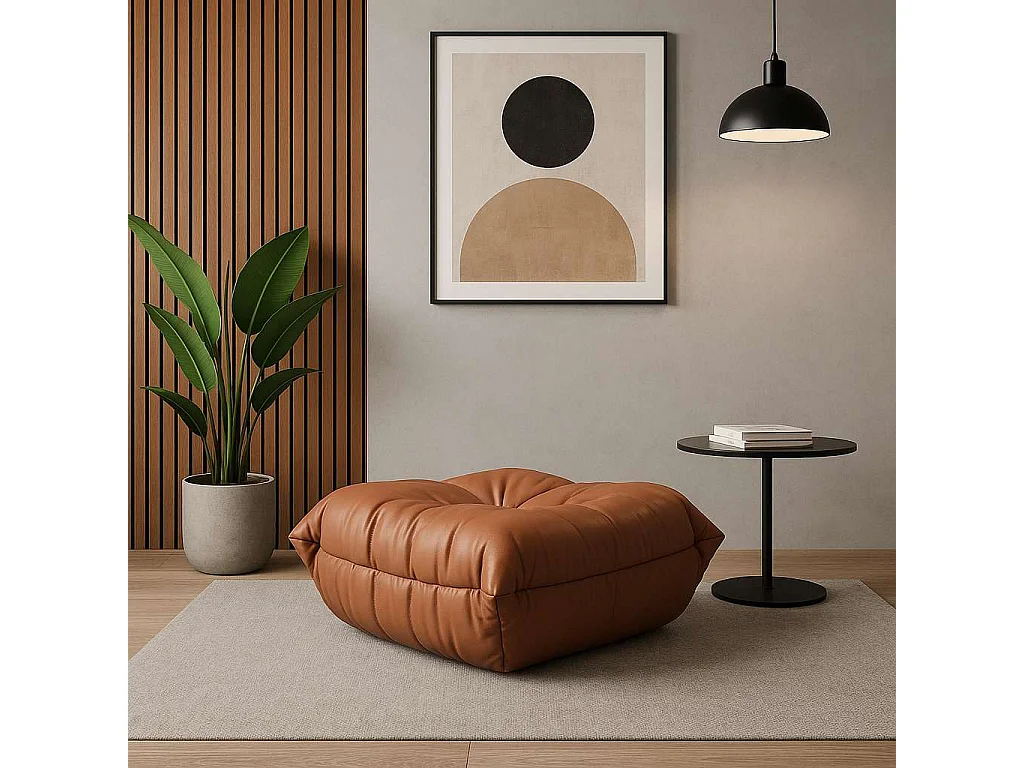 Repose-pieds 86x40x80 cm marron nua n22-21