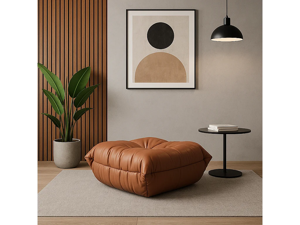 Repose-pieds 86x40x80 cm marron nua n22-21