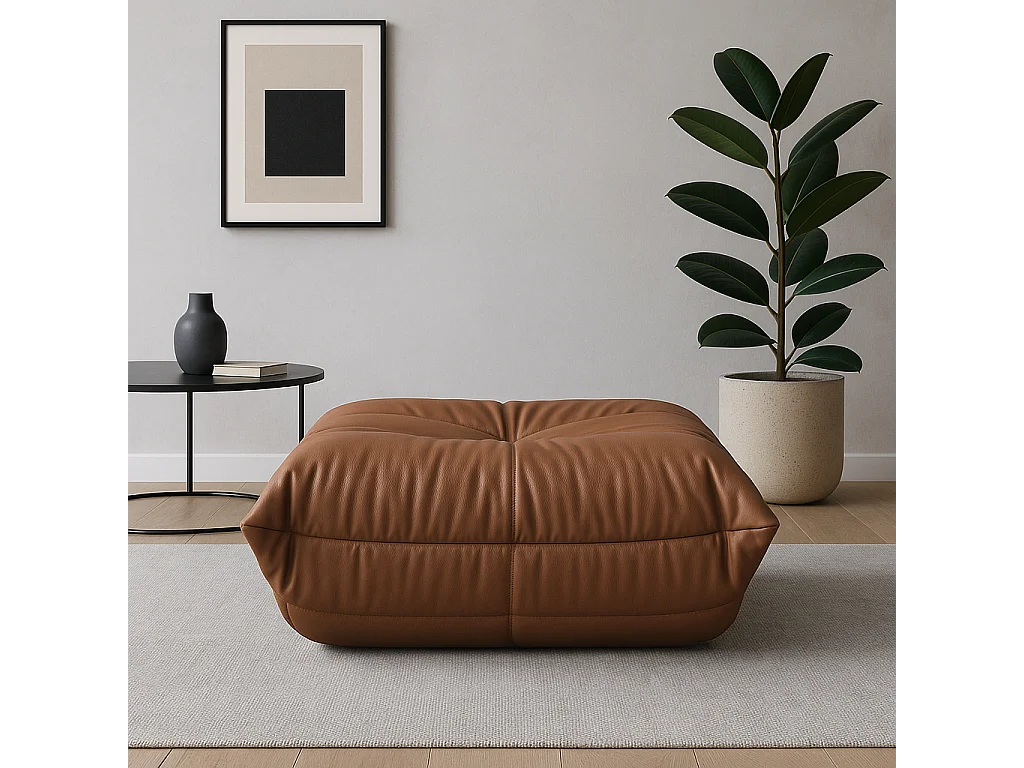 Repose-pieds 86x40x80 cm marron nua n22-21