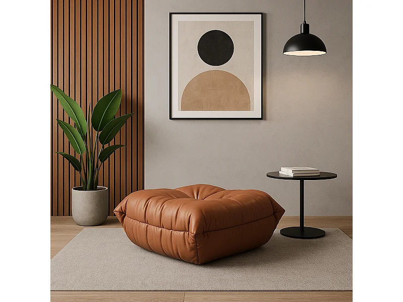 Puff 86x40x80 cm castanho nua n22-21