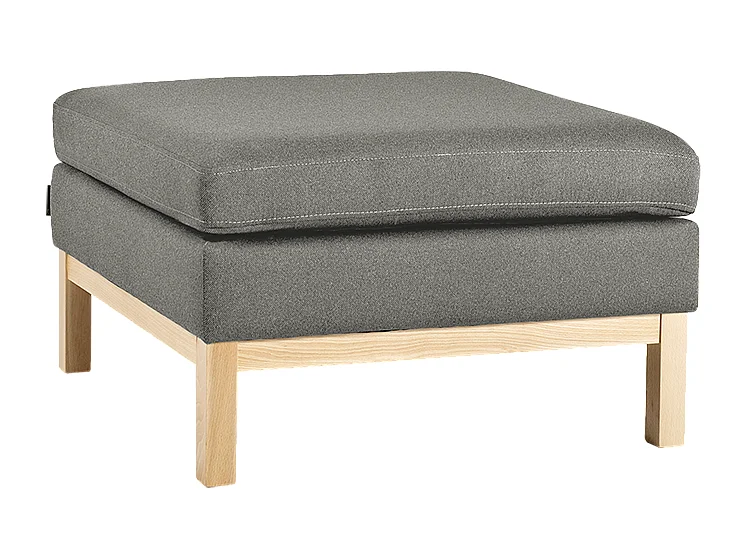 Pouf 0,7x0,7x0,46 m, natur, Ambient Wood Kwarc (ml84)