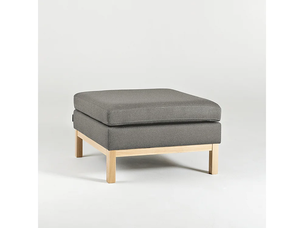 Pouf 0,7x0,7x0,46 m naturel Ambient Wood kwarc(ml84)