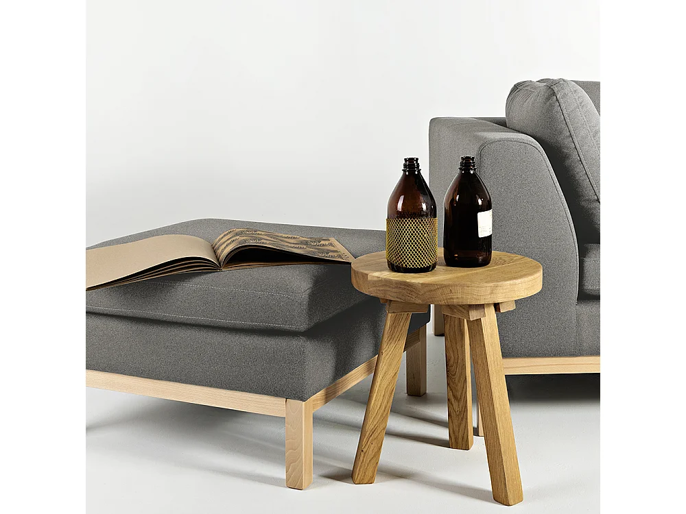 Pouf 0,7x0,7x0,46 m naturel Ambient Wood kwarc(ml84)