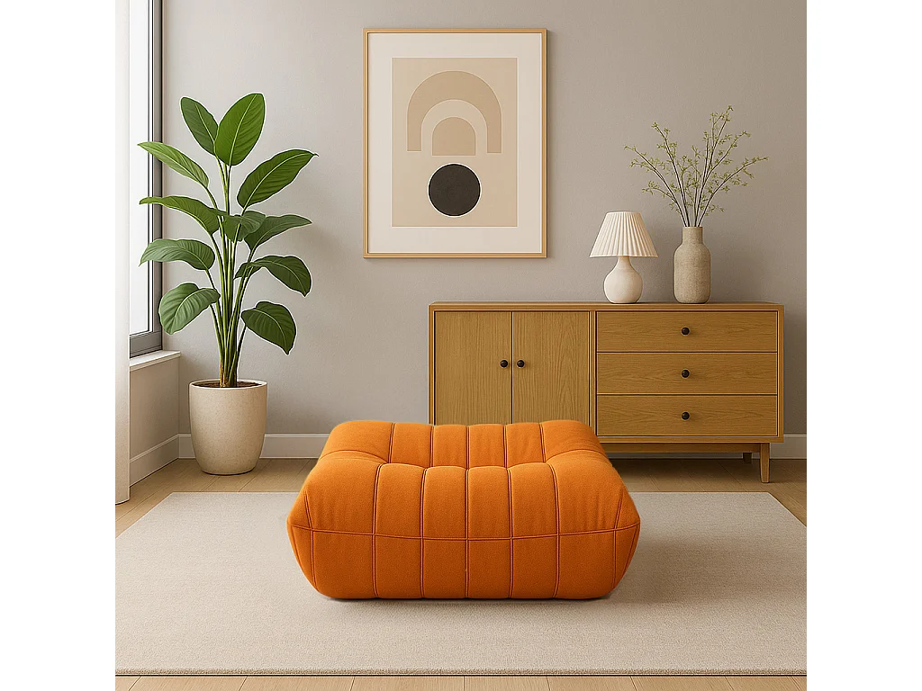 Repose-pieds 86x40x80 cm orange nua n22-19