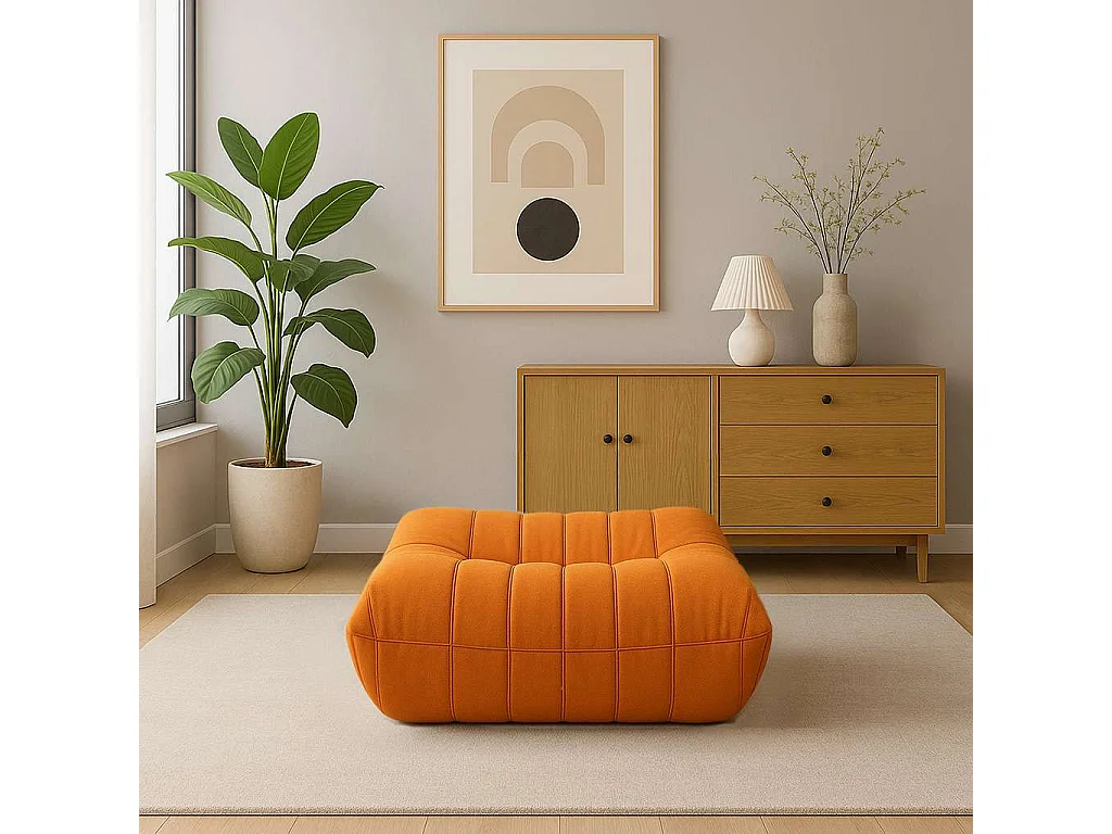 Repose-pieds 86x40x80 cm orange nua n22-19