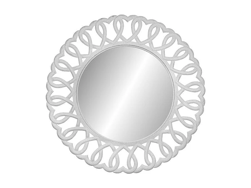 Miroir 91x91x2 cm blanc Rimini