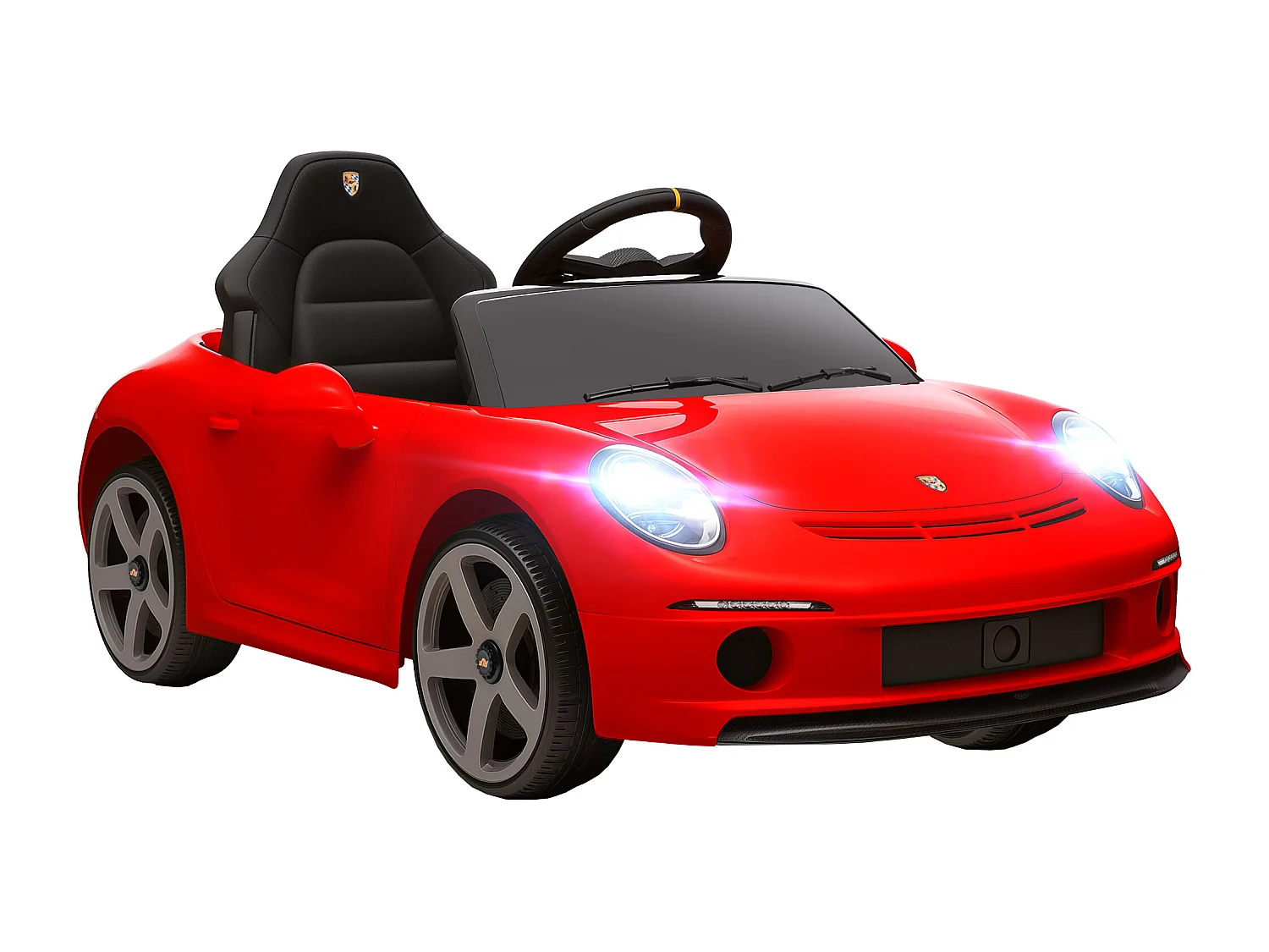 Macchina per bambini 3-5 anni con licenza ruf gt e telecomando rosso