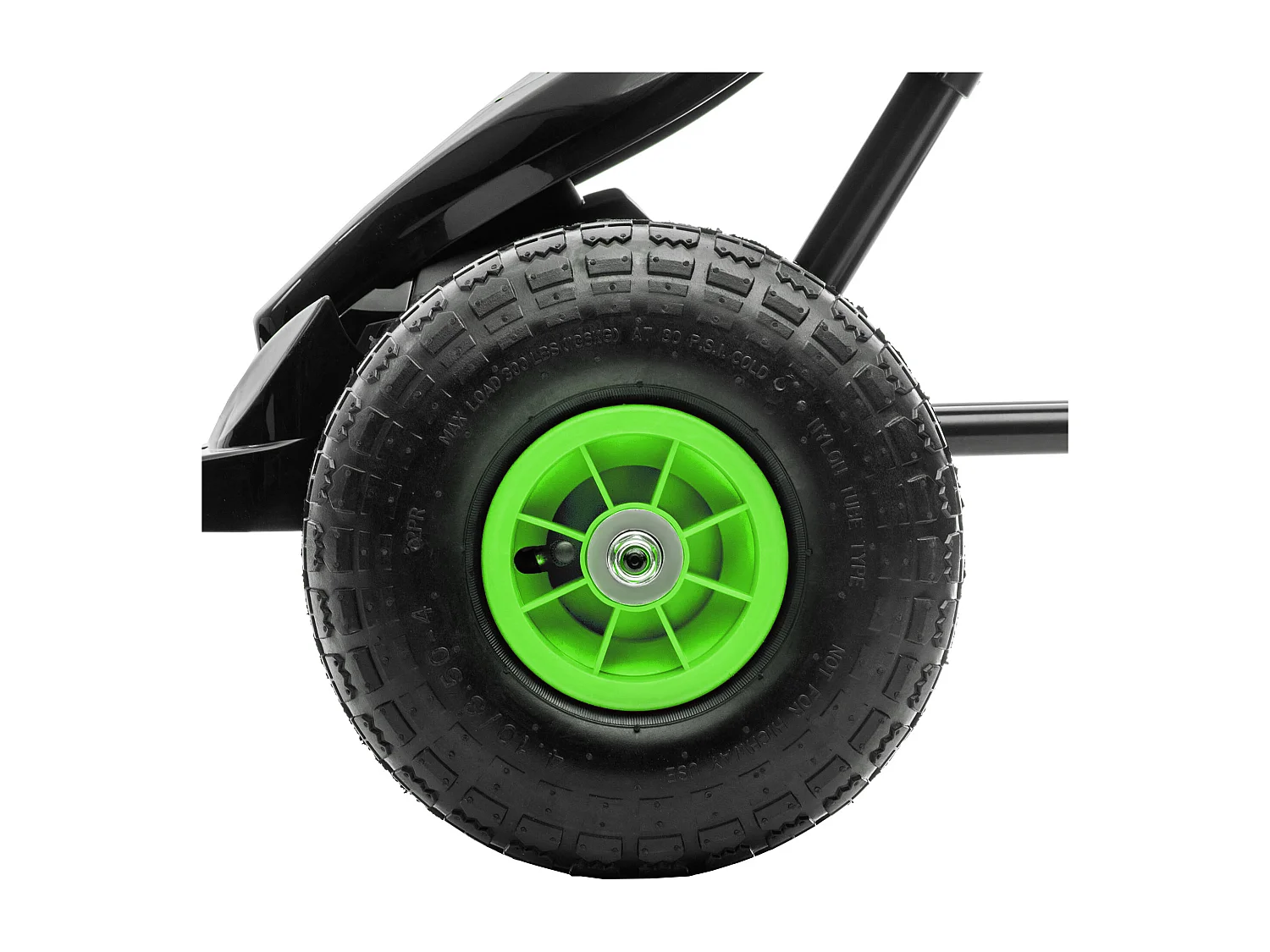 Go Kart a pedali per bambini con sedile regolabile verde e nero