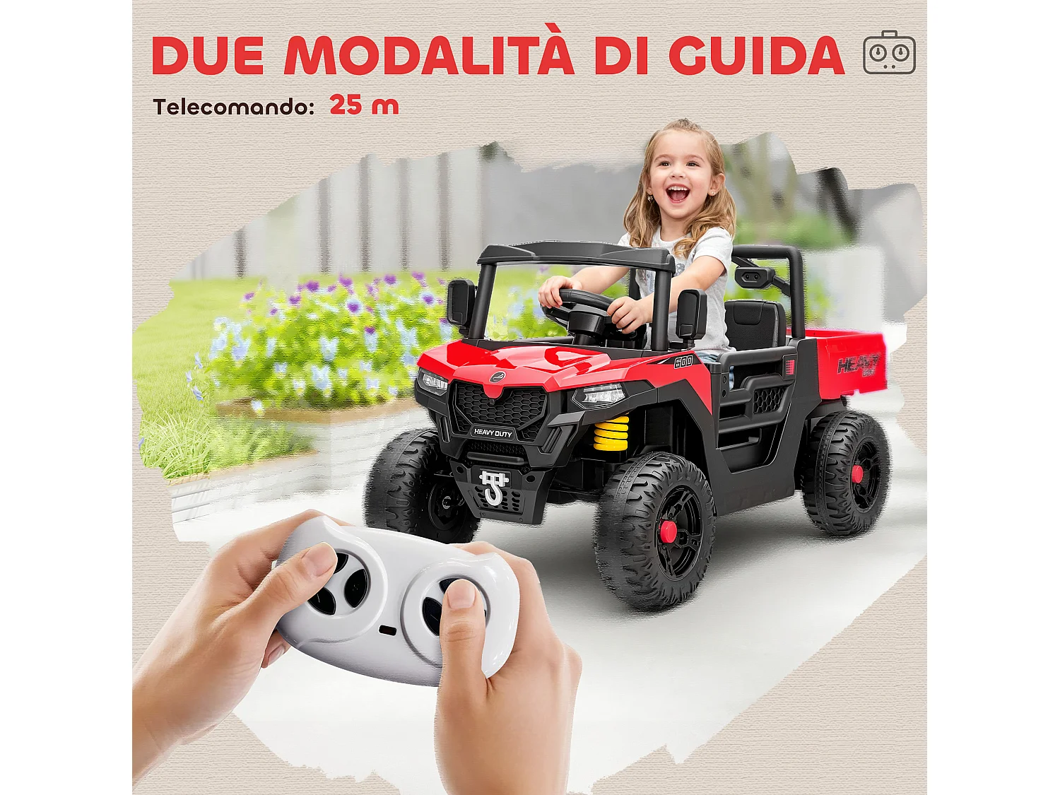 Macchina elettrica per bambini 12v con telecomando e bagagliaio rosso