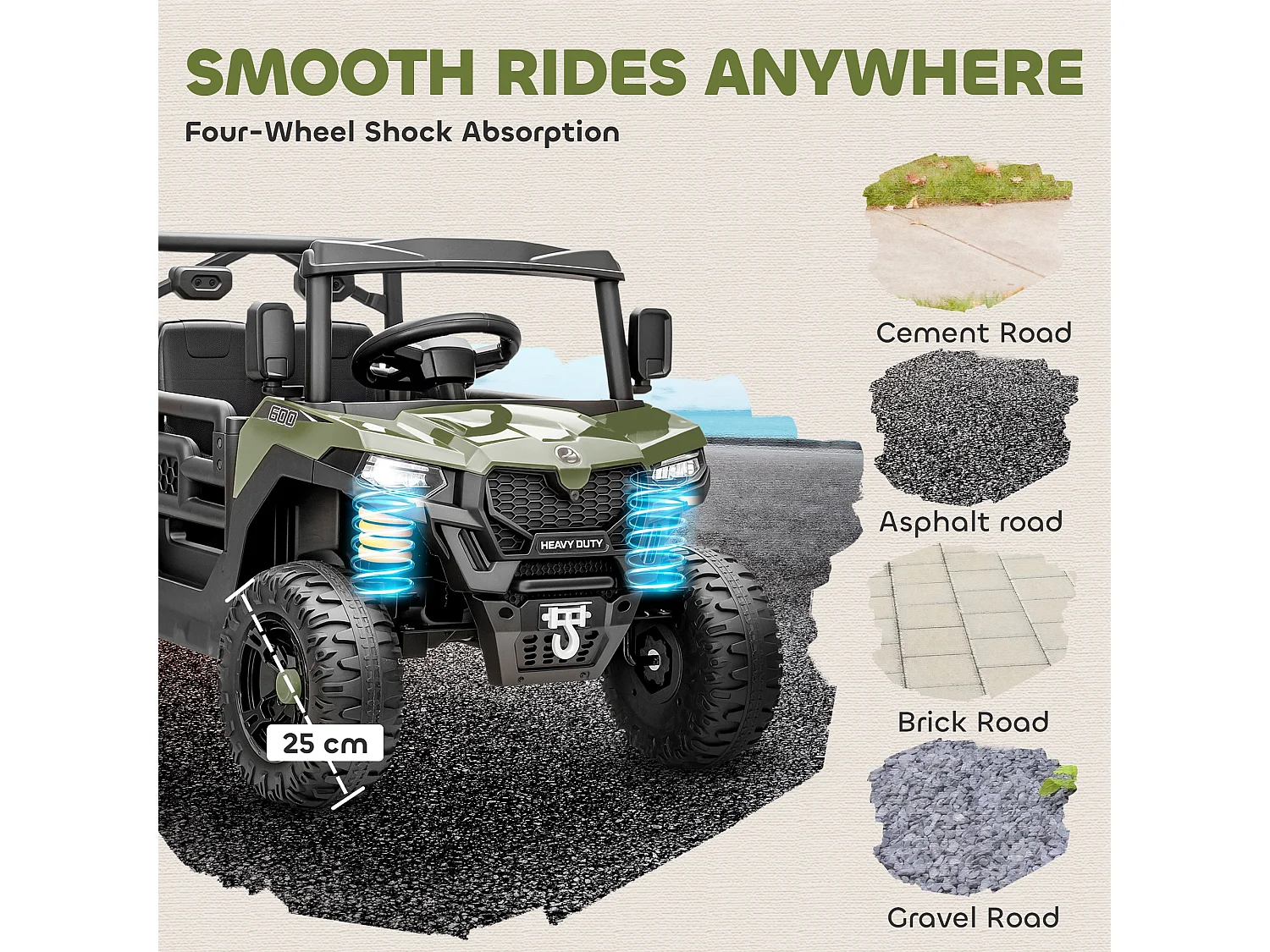 Macchina elettrica per bambini 12v con telecomando e bagagliaio verde