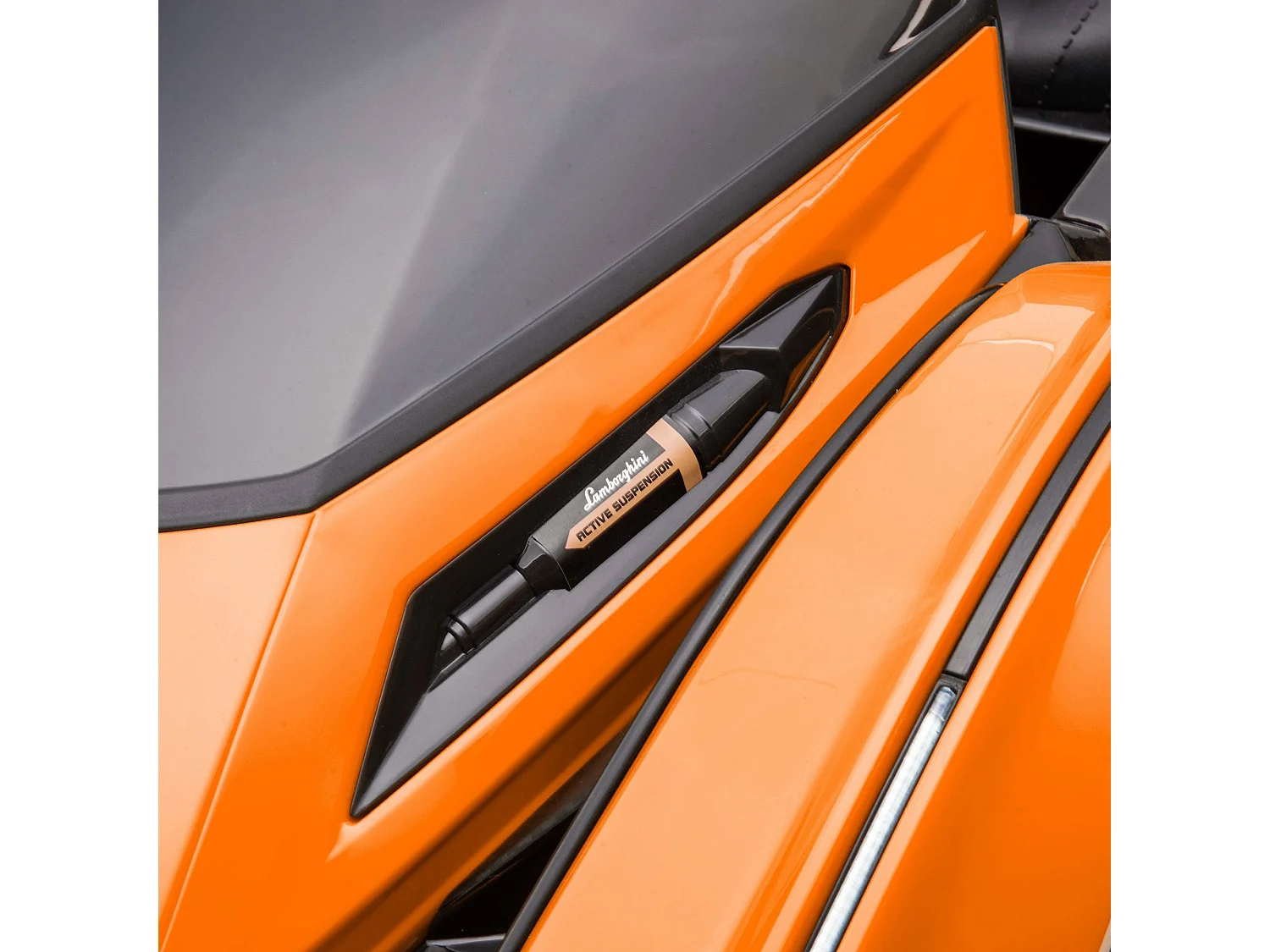 Auto elettrica bambini con telecomando lamborghini arancione