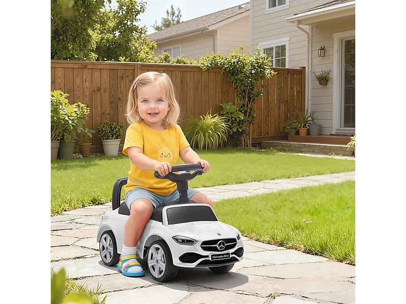 Macchina per bambini con licenza mercedes benz bianco