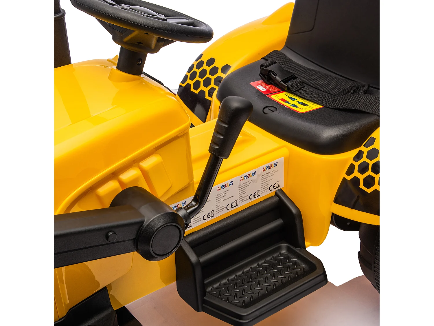 Escavatore per bambini elettrico 12v con benna e telecomando