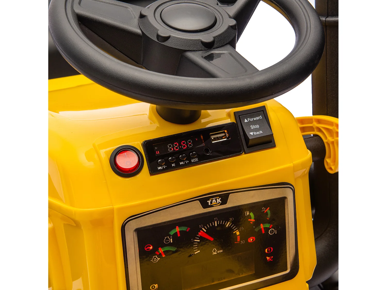 Escavatore per bambini elettrico 12v con benna e telecomando