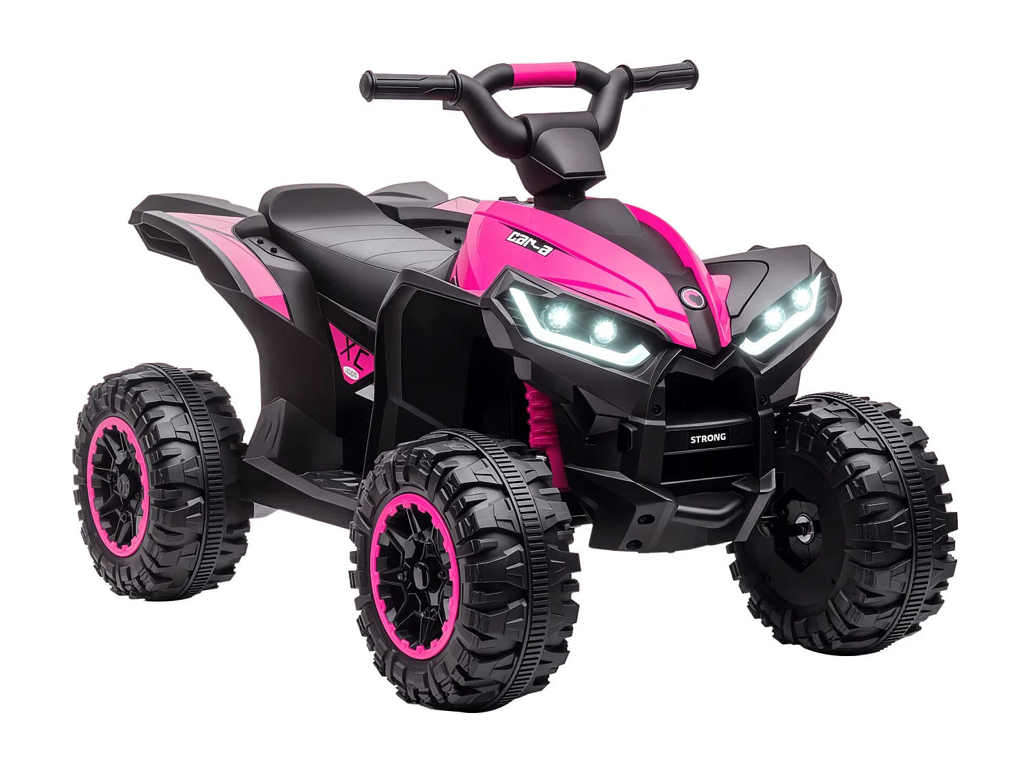Quad per bambini 12v 2 velocità ruote con clacson rosa