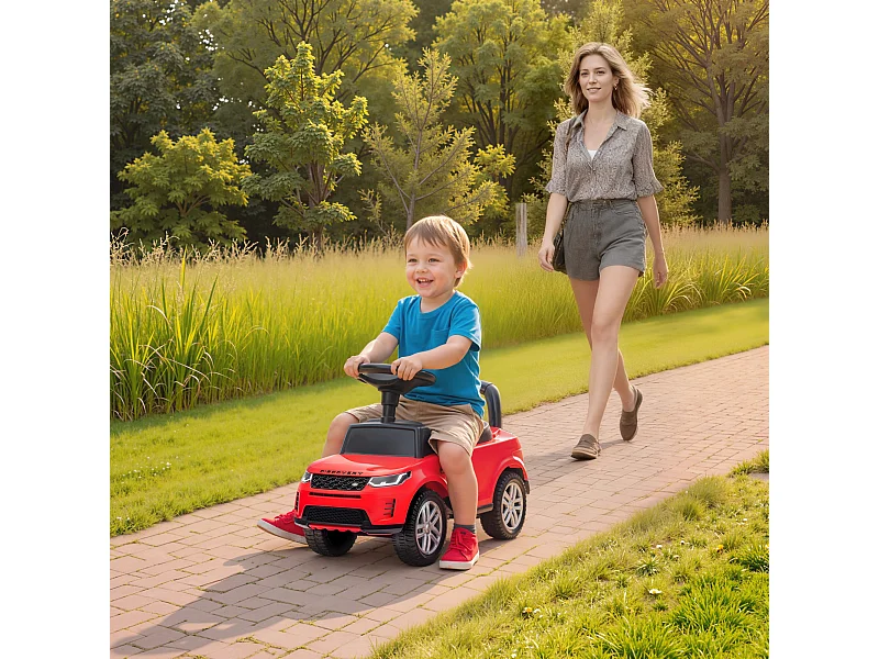 Macchina per bambini con licenza land rover discovery rosso