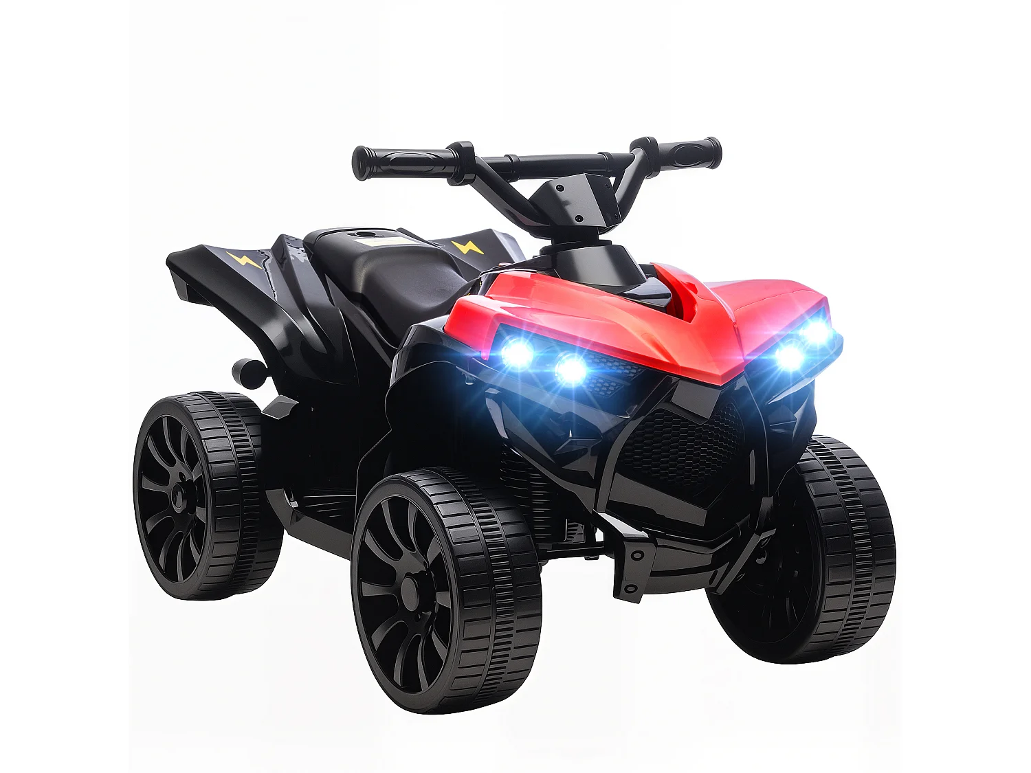 Quad elettrico per bambini 3-8 anni con luci e musica rosso