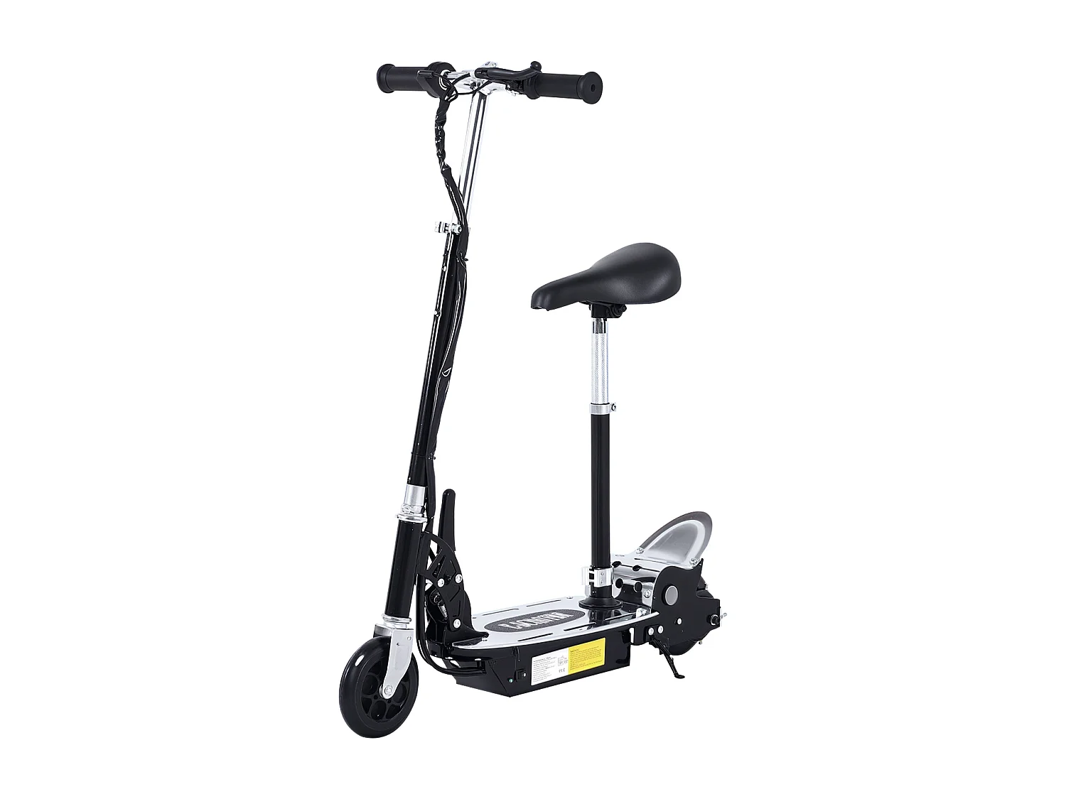 Monopattino elettrico 10km/h con sedile e manubrio regolabile nero