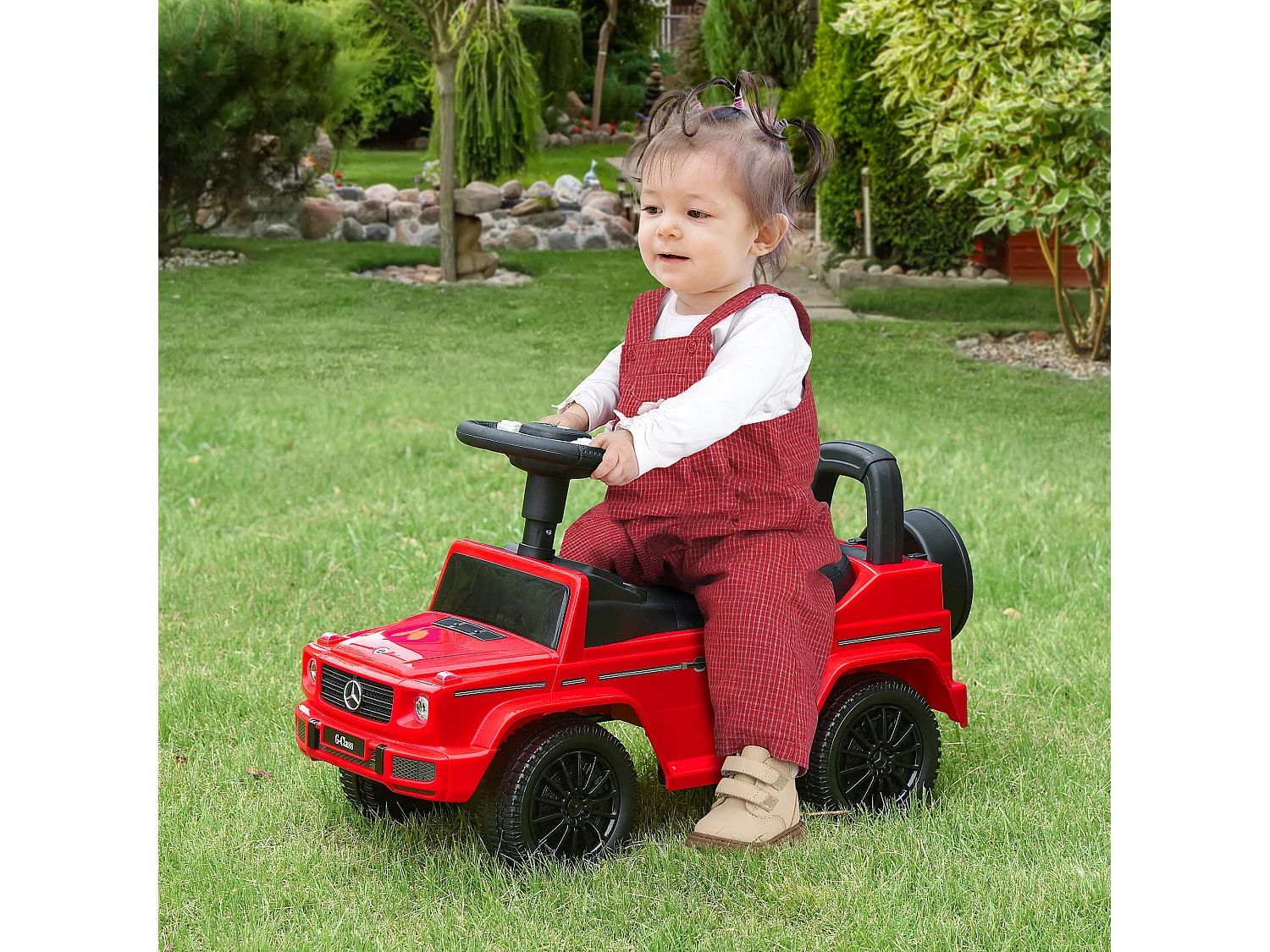 Macchina giocattolo bambini 12-36 mesi macchina a spinta rossa