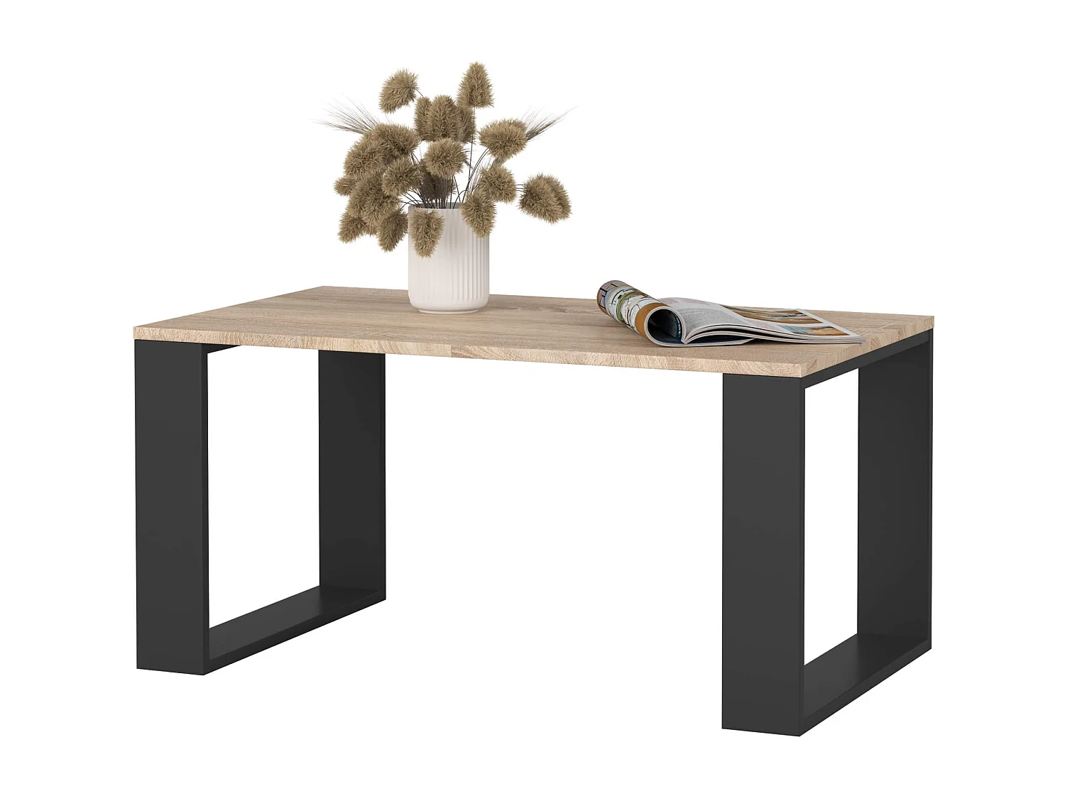 Mesa de Centro NOX Carvalho Sonoma/Preto