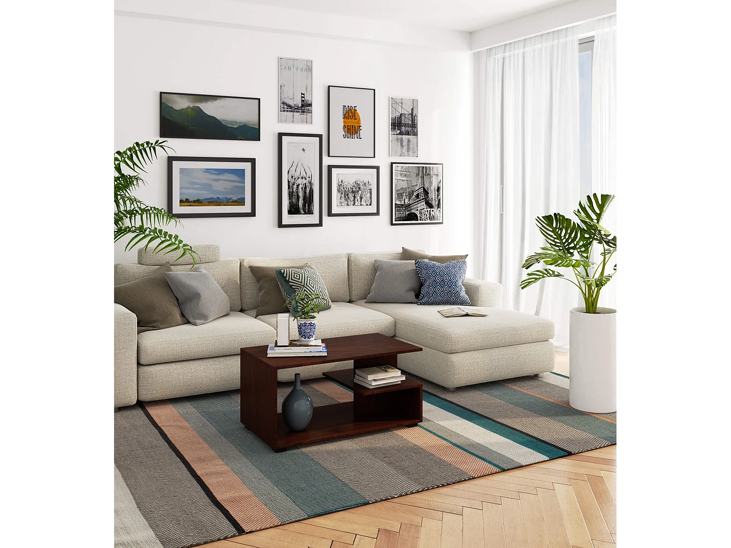 Mesa de Centro PIN Wenge Elegância