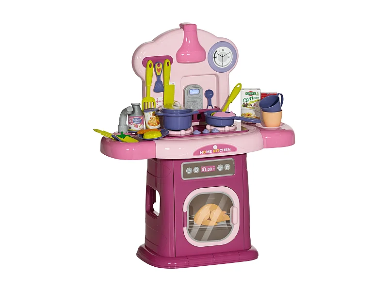 Cuisine enfant jouet d'imitation effets lumineux sonores nombreux accessoires rose