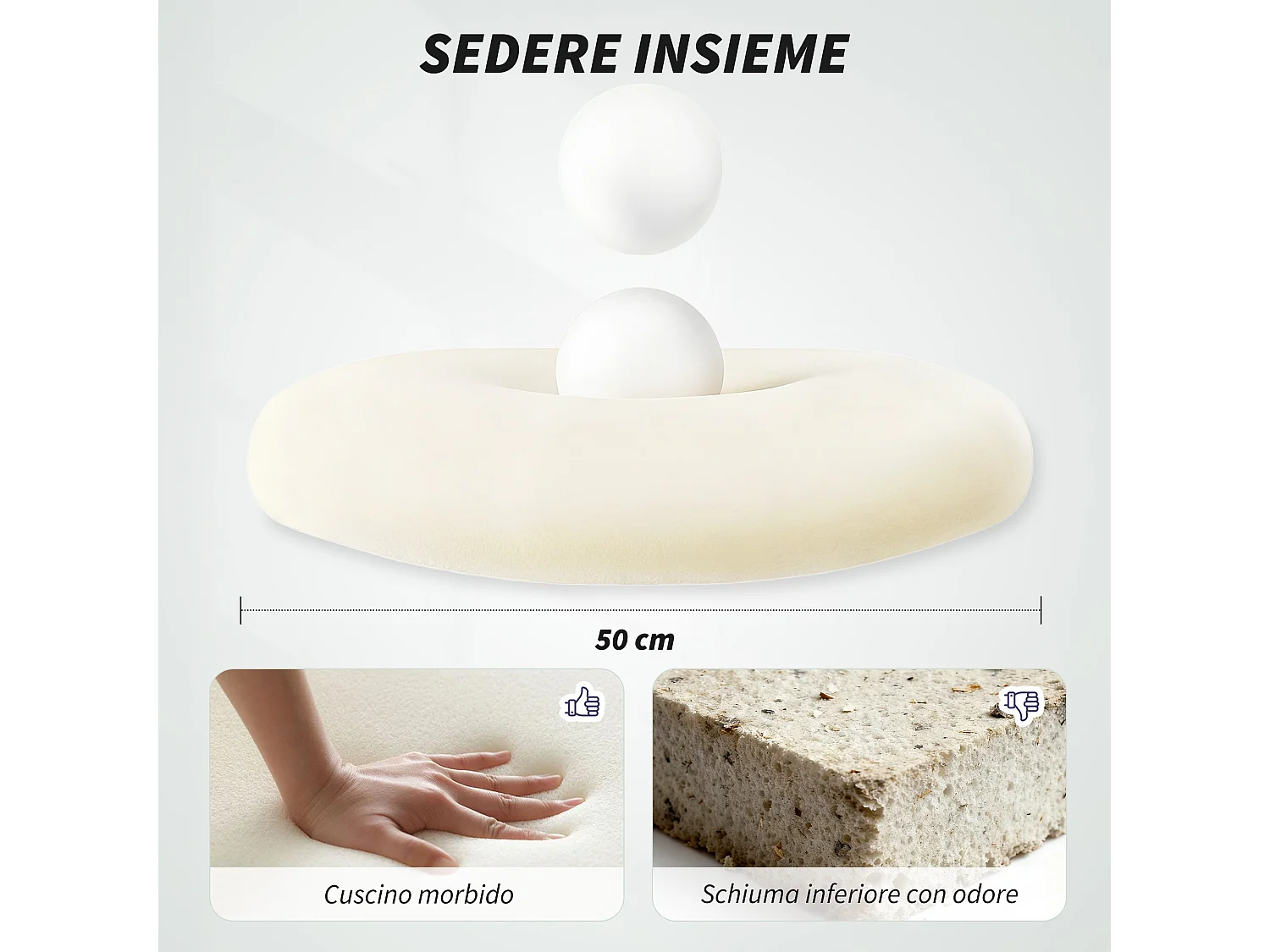 Sedia da ufficio ergonomica con schienale a rete e poggiatesta grigio