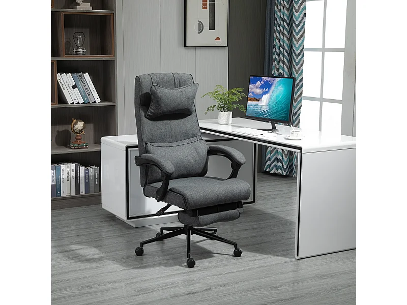 Sedia da ufficio ergonomica e imbottita ad altezza regolabile