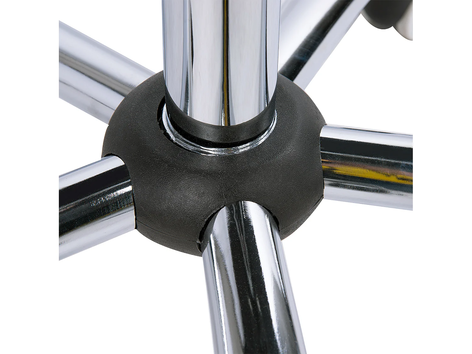 Sedia da ufficio in similpelle bianca con 5 ruote girevoli