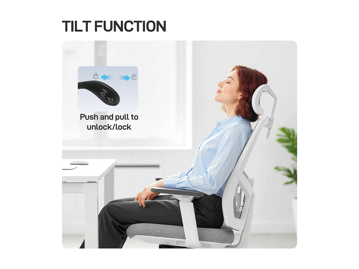 Sedia da ufficio ergonomica con supporto lombare dinamico multicolore