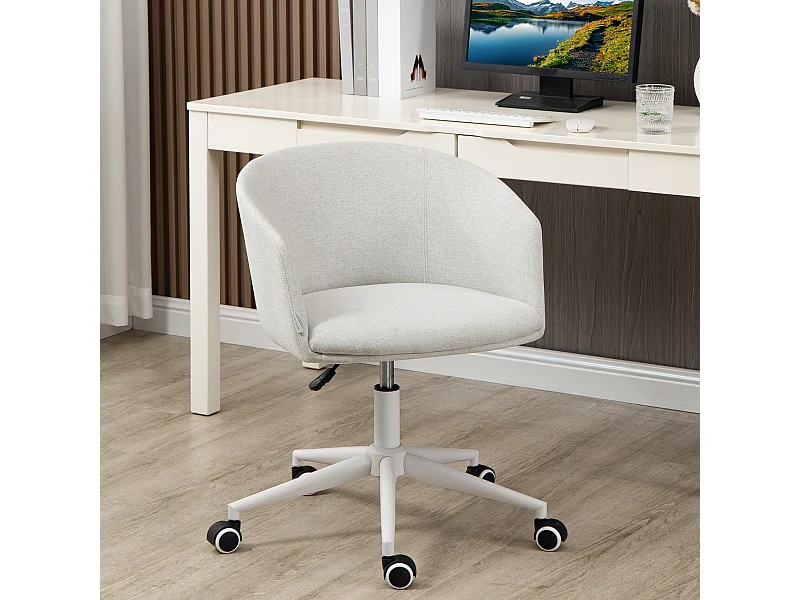 Sedia da ufficio girevole con altezza regolabile e ruote