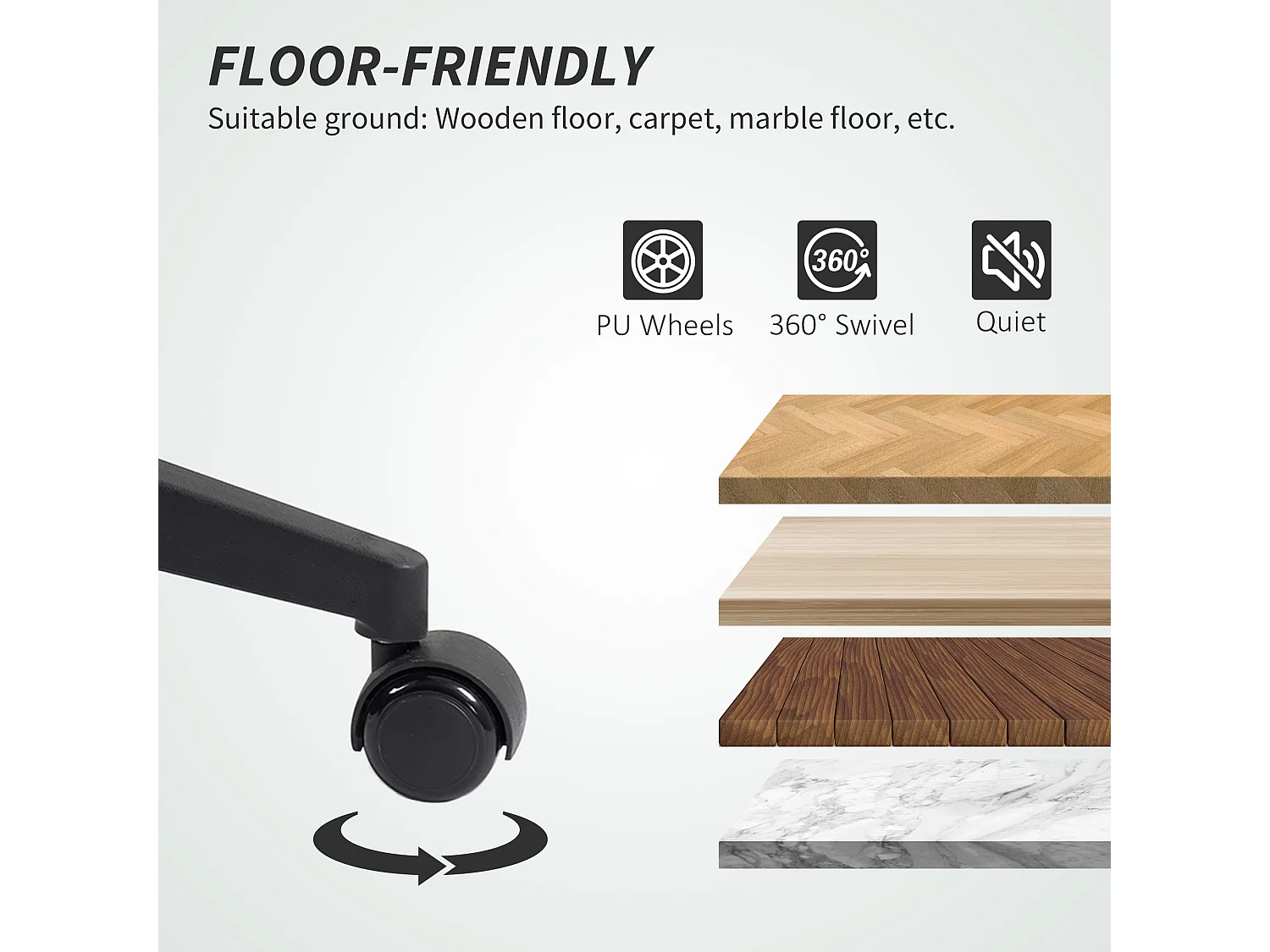 Sedia da ufficio ergonomica e regolabile con schienale ricurvo nero