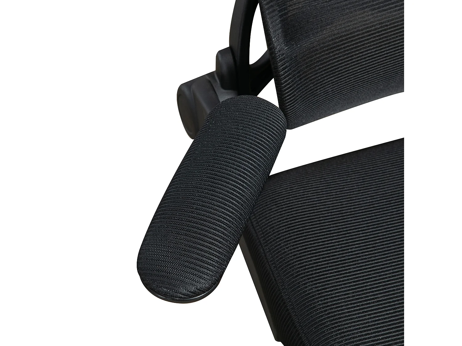 Sedia da ufficio ad altezza regolabile con inclinazione braccioli nera