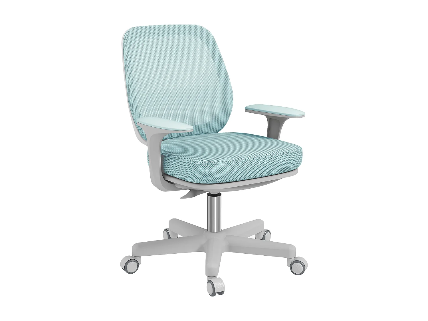 Sedia da ufficio ergonomica ad altezza regolabile e traspirante verde