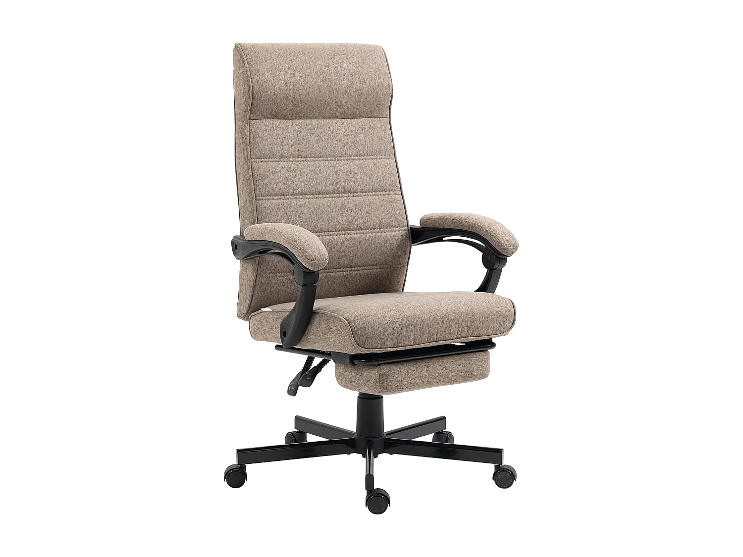 Sedia da ufficio con ruote poggiapiedi e altezza regolabile