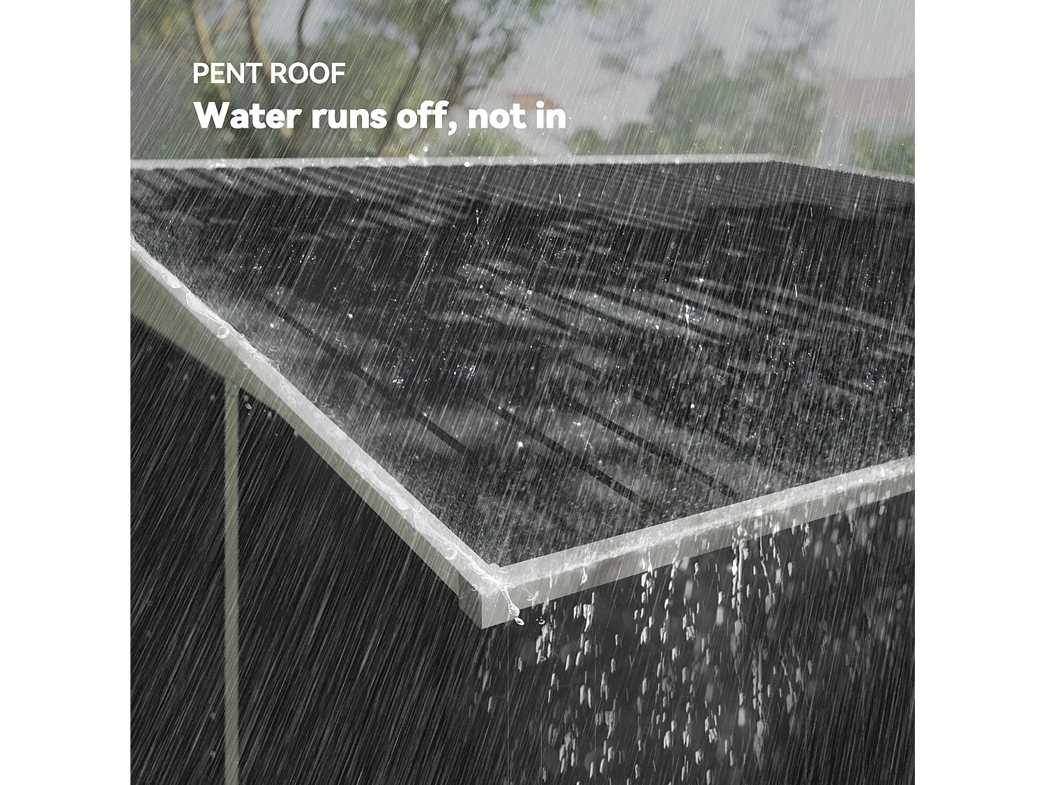 Casetta da giardino 8.9m² in acciaio zincato con 2 prese d'aria