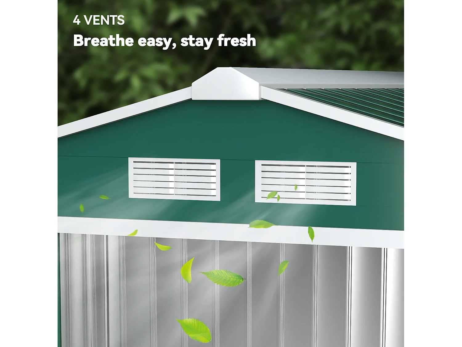 Casetta da giardino in lamiera porte scorrevoli 213x130x185cm