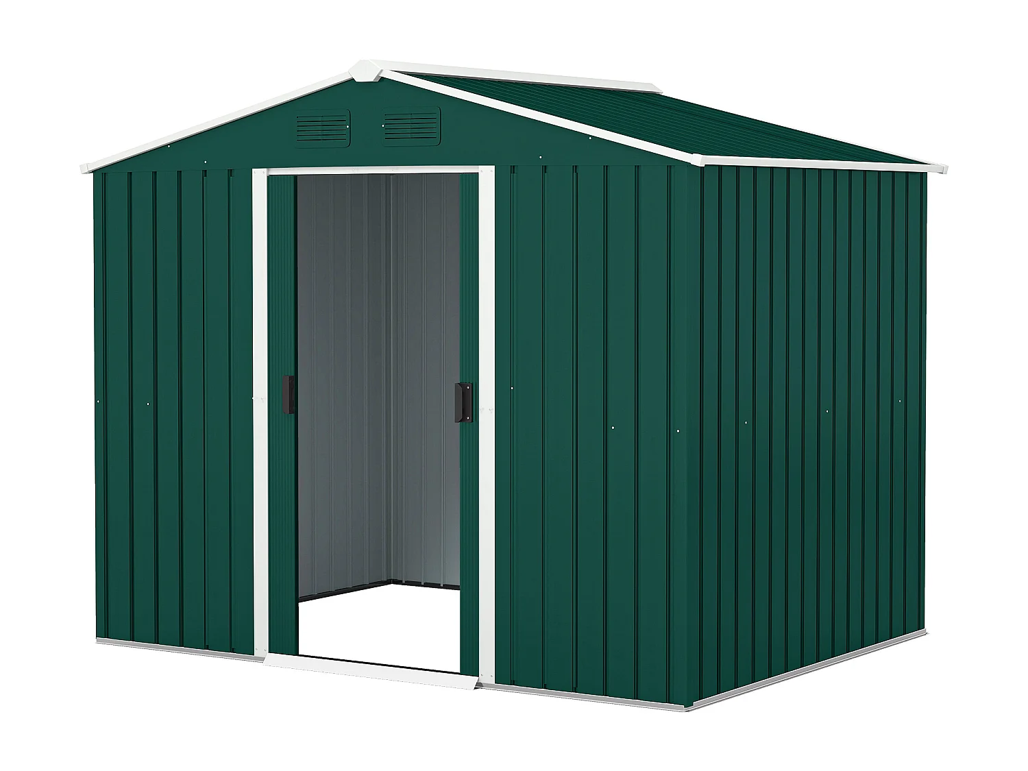Casetta da giardino 3.6m² in acciaio zincato con prese d'Aria