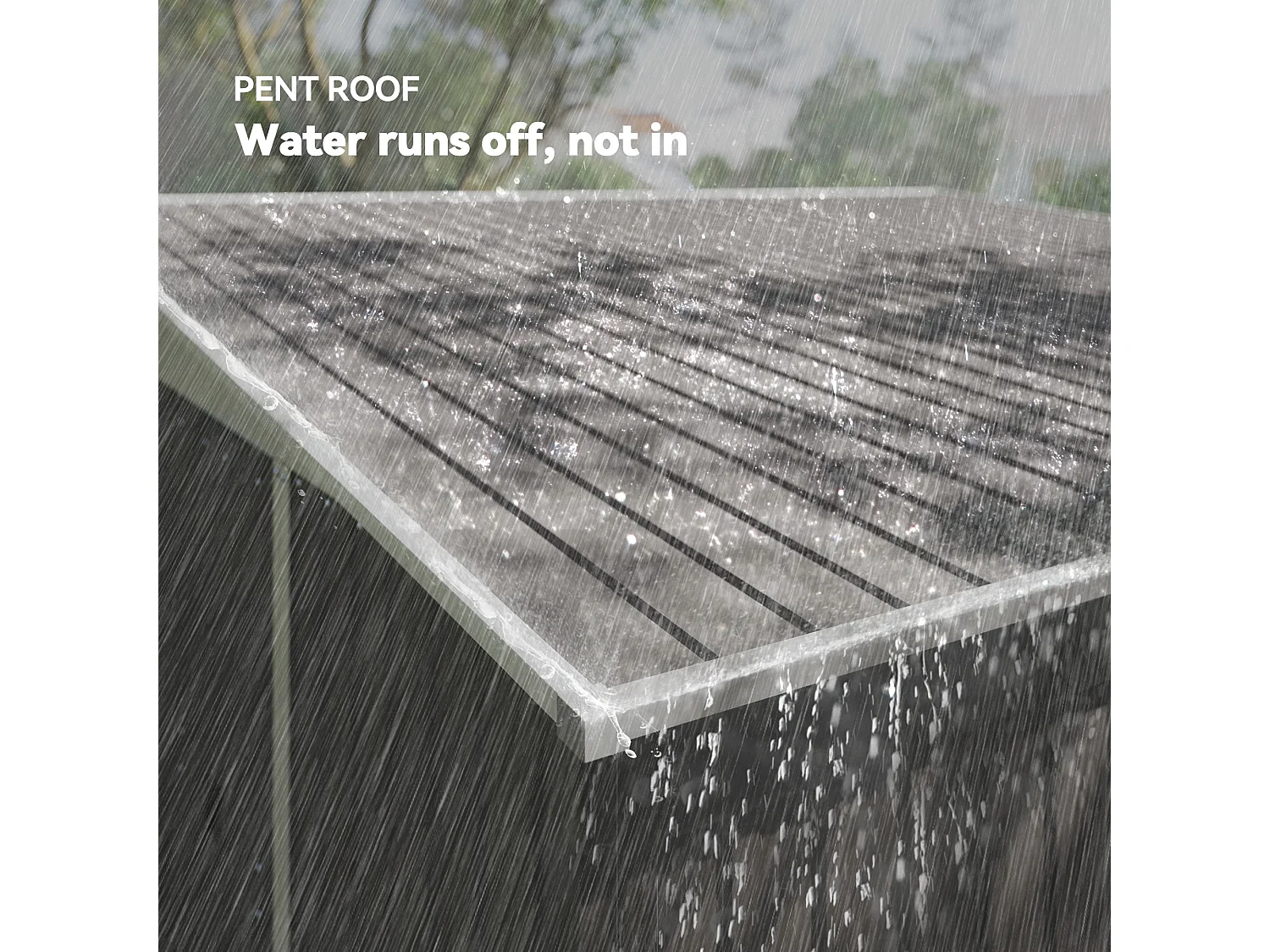 Casetta da giardino 8.9m² in acciaio zincato con 2 prese d'aria