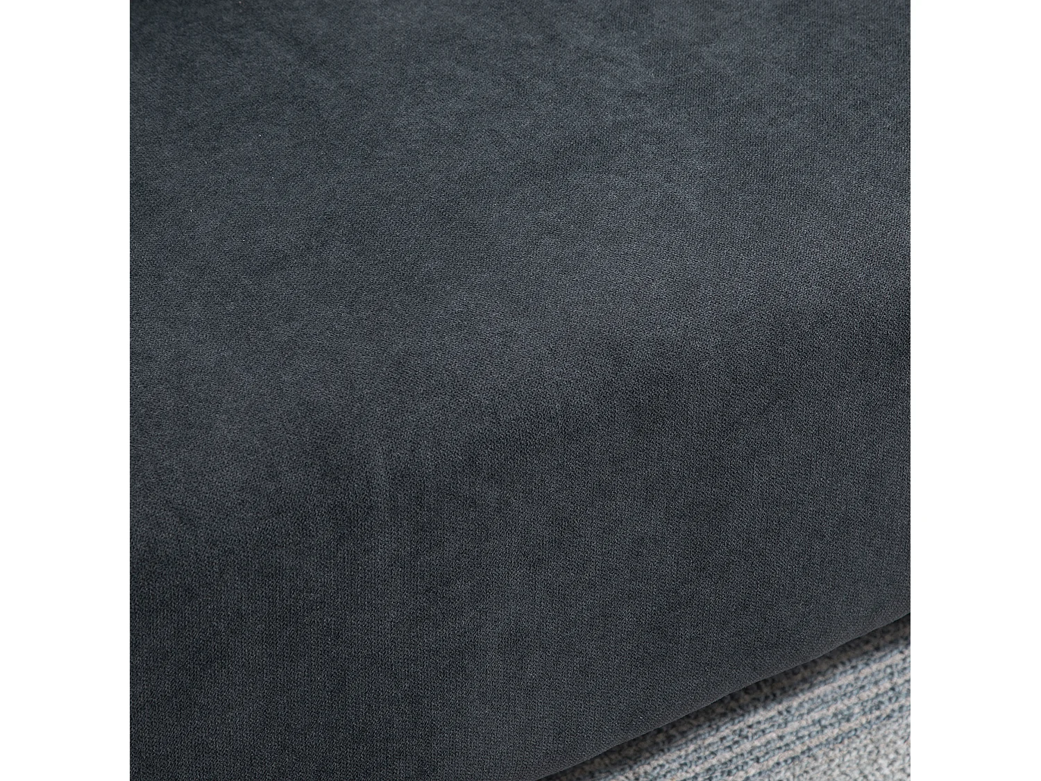 Divano 2 posti moderno stile nordico in tessuto grigio