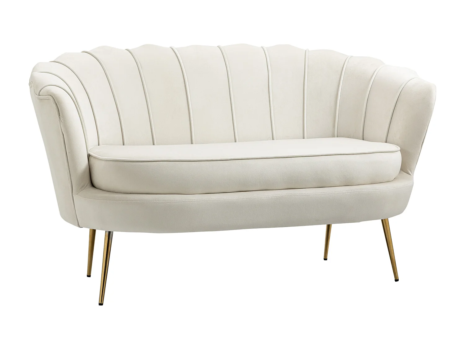 Divano vintage 2 posti in stile industrial chic in velluto