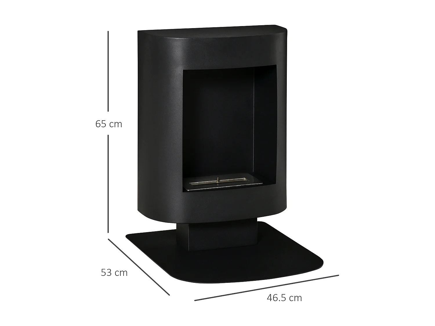 Camino Bioetanolo con Serbatoio da 1.5L Copertura fino 20㎡ Nero