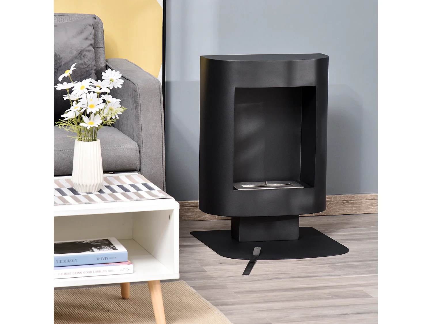 Camino Bioetanolo con Serbatoio da 1.5L Copertura fino 20㎡ Nero