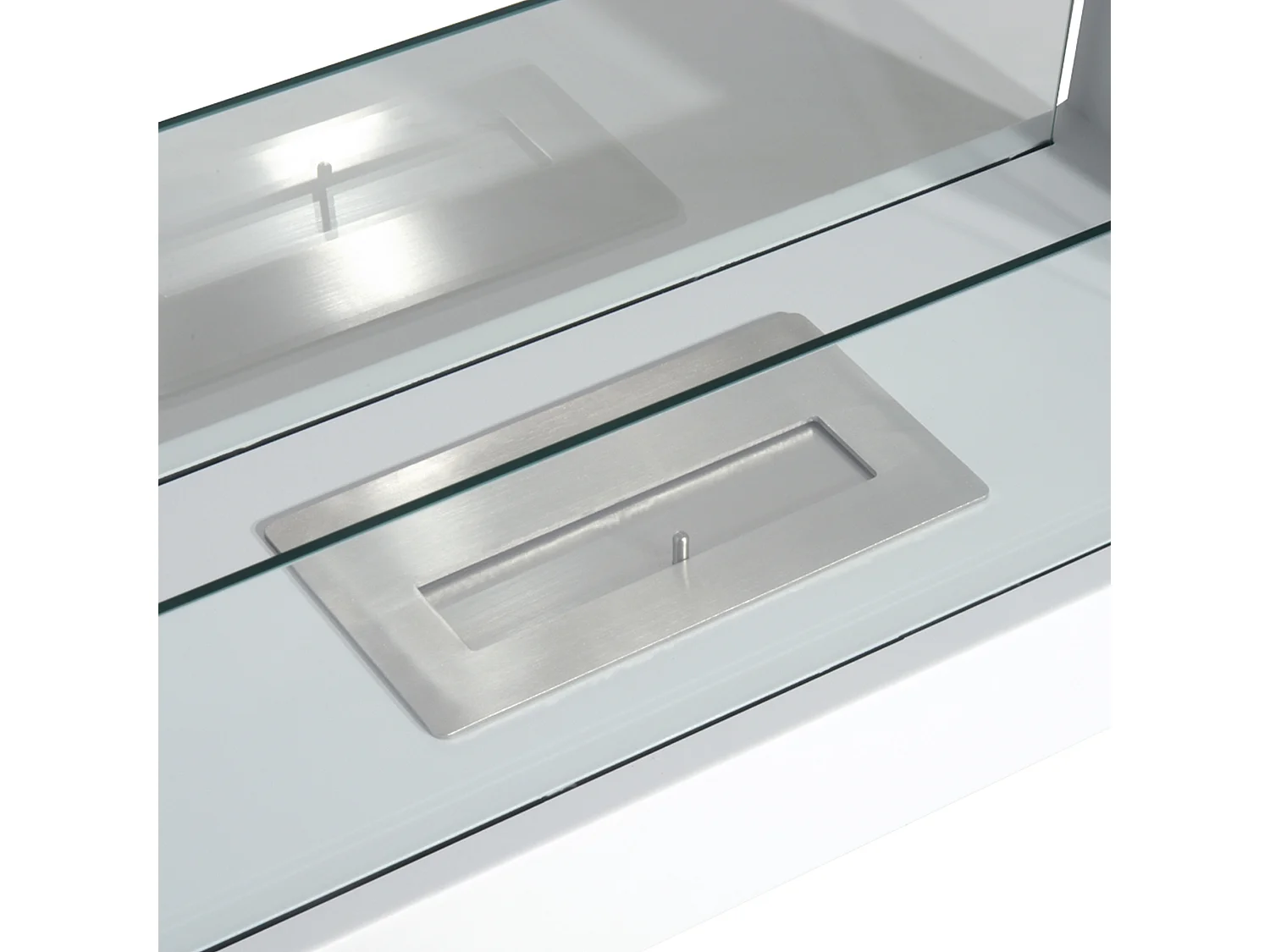 Camino a bioetanolo da tavolo in acciaio inox