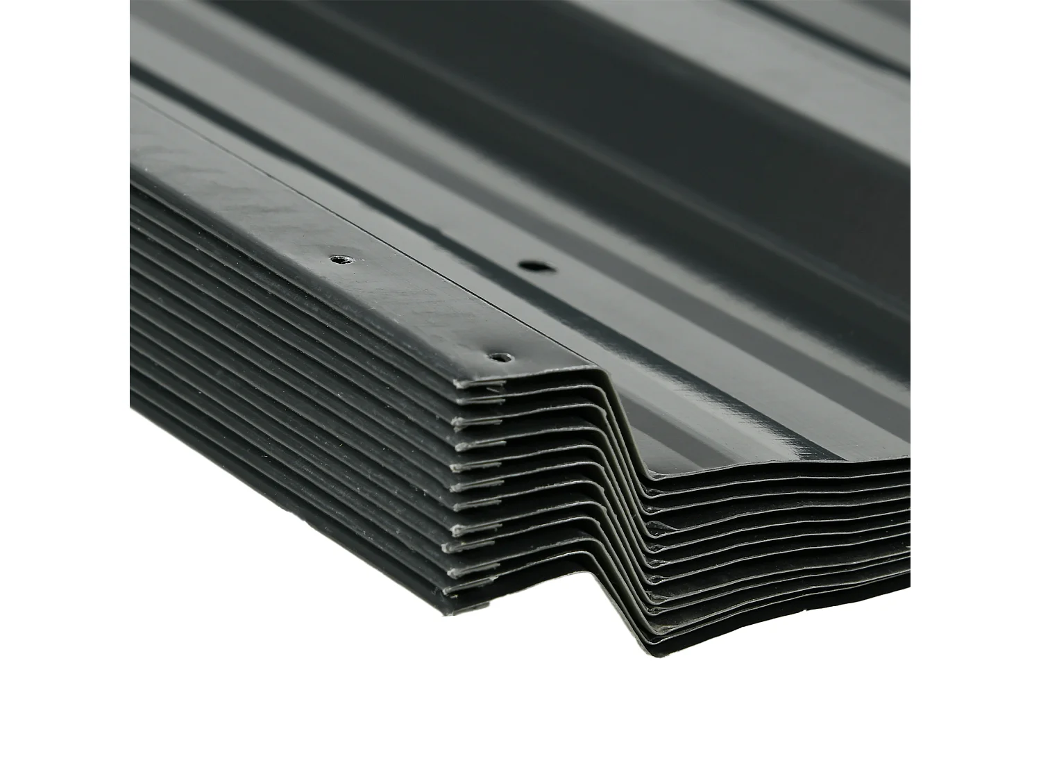 Set 12 pannelli di ricambio per casette da giardino in acciaio zincato con fori