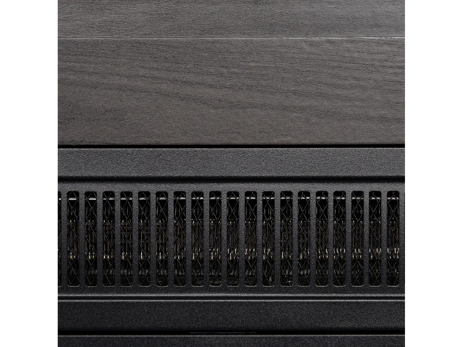 Camino elettrico 1800w con effetto fiamma a 3 intensità grigio scuro