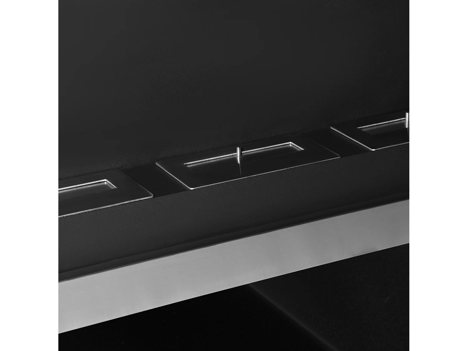 Camino a bioetanolo da parete in acciaio inox con 3 bruciatori